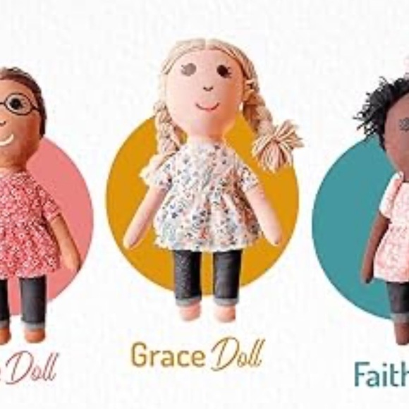 Other - Grace Linen Doll From Ellie & Grace Bible Story Books So Loved Collection